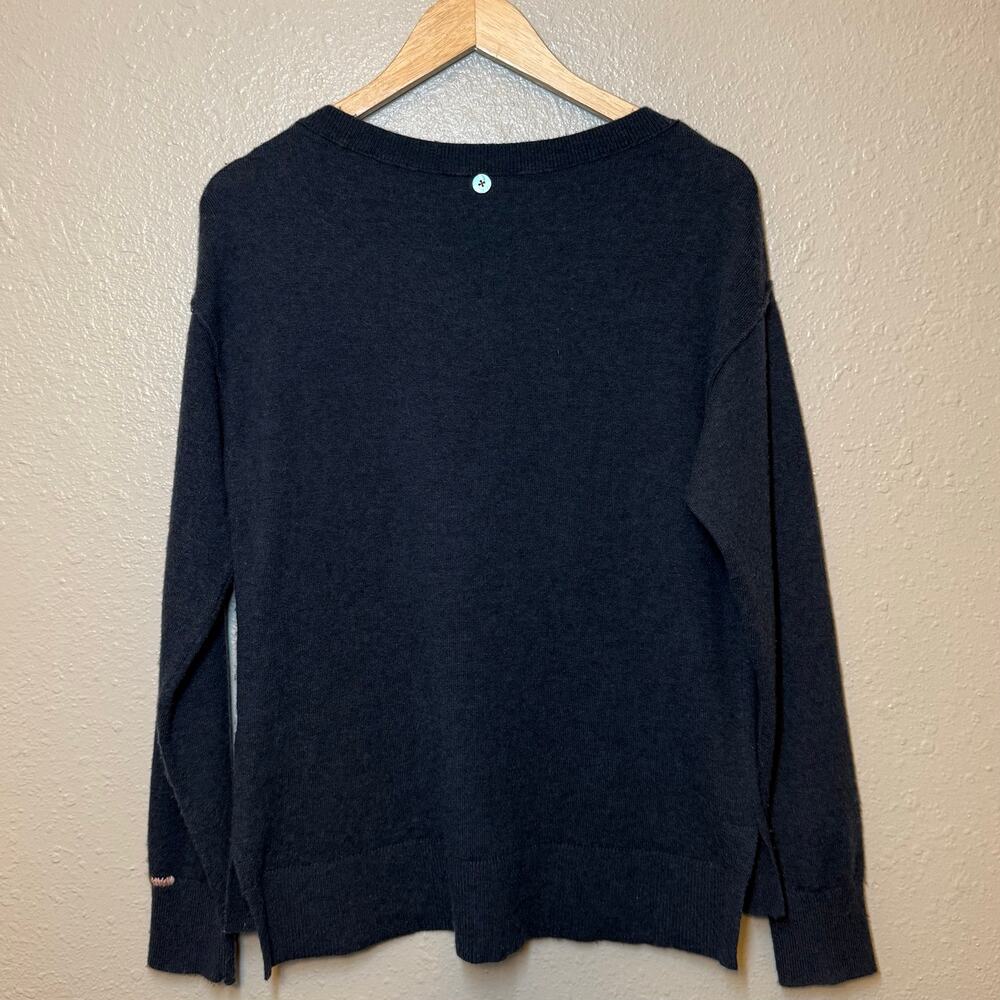 Sundance Weekends Sweater Wool Blend Embroidered Cozycore Blue Women’s Small - Picture 10 of 10